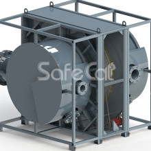 Rotary concentrator of catalytic treatment plant SC