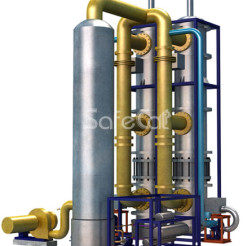 Off-gas catalytic purification and methanol distillation unit. Version