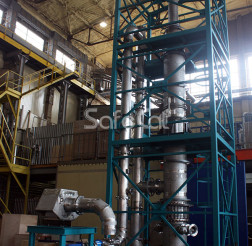 Gas emissions oxidation unit, control assembly at the production site