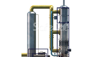 Industrial emissions treatment system Industrial emissions treatment system