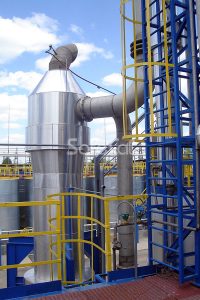 Catalytic treatment of process gases