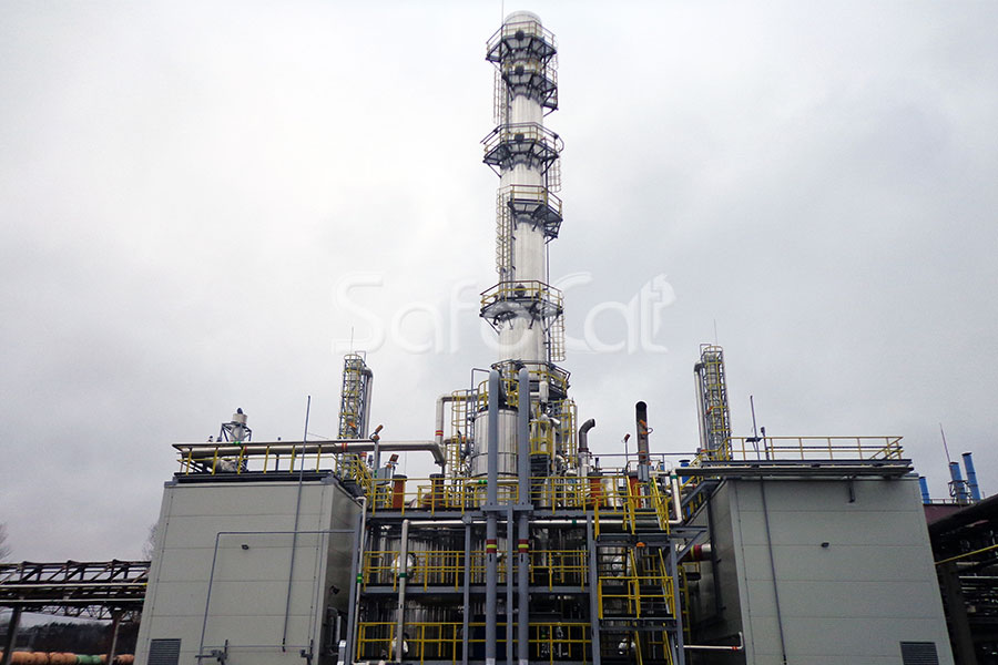 Process gases purification, concern AB "ACHEMA"